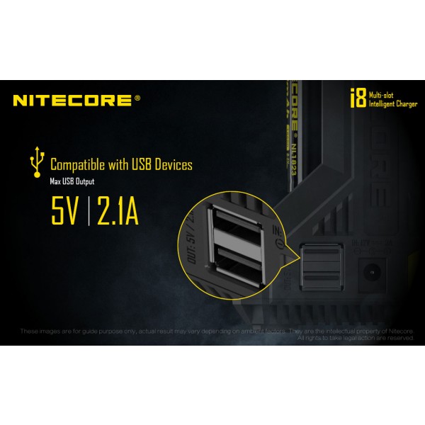 Nitecore I8, Încărcător Acumulatori