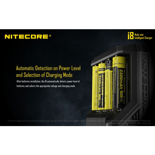 Nitecore I8, Încărcător Acumulatori