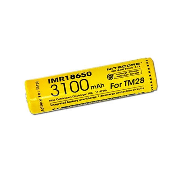 Nitecore IMR18650, Acumulator, 3100 mAh, Vrac, Protectie, 10A