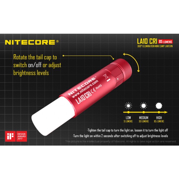 Nitecore LA10 CRI, Lanternă Led #16