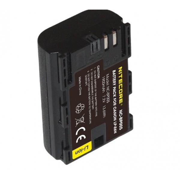 Nitecore LP-E6N, Acumulator Foto, Li-Ion, 1900 mAh, Pentru Camere Canon
