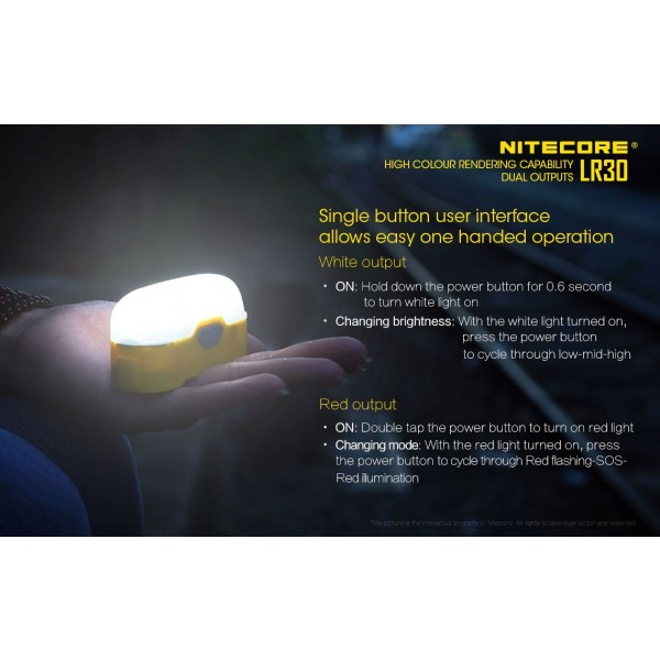 Nitecore LR30, Lanternă Led