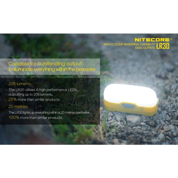 Nitecore LR30, Lanternă Led