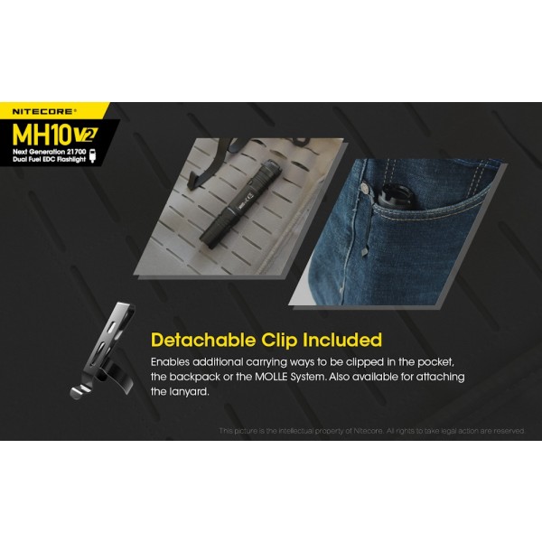 Nitecore MH10 V10, Lanterna LED
