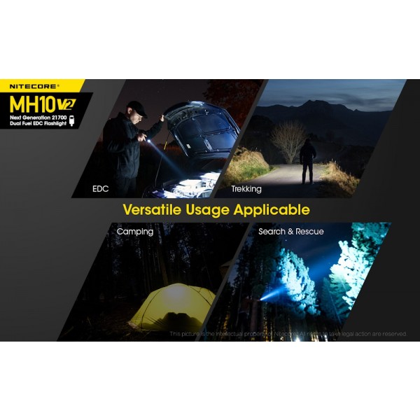 Nitecore MH10 V10, Lanterna LED