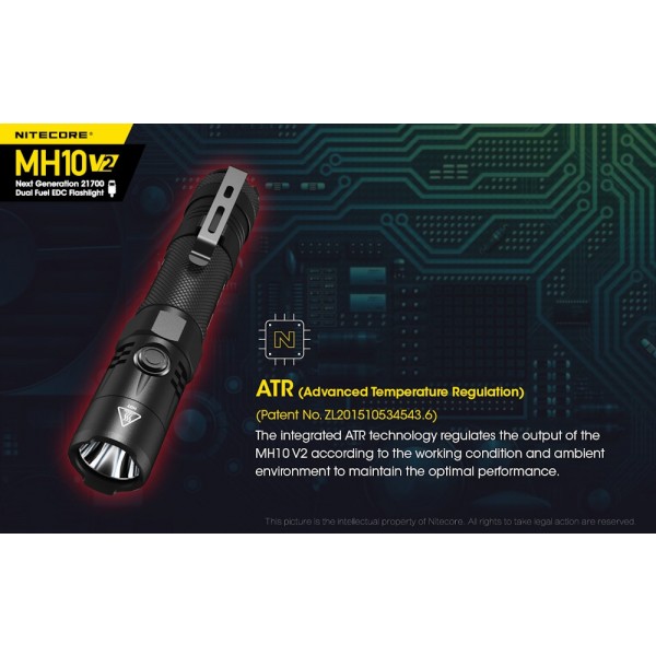 Nitecore MH10 V10, Lanterna LED