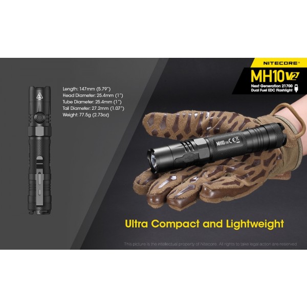 Nitecore MH10 V10, Lanterna LED