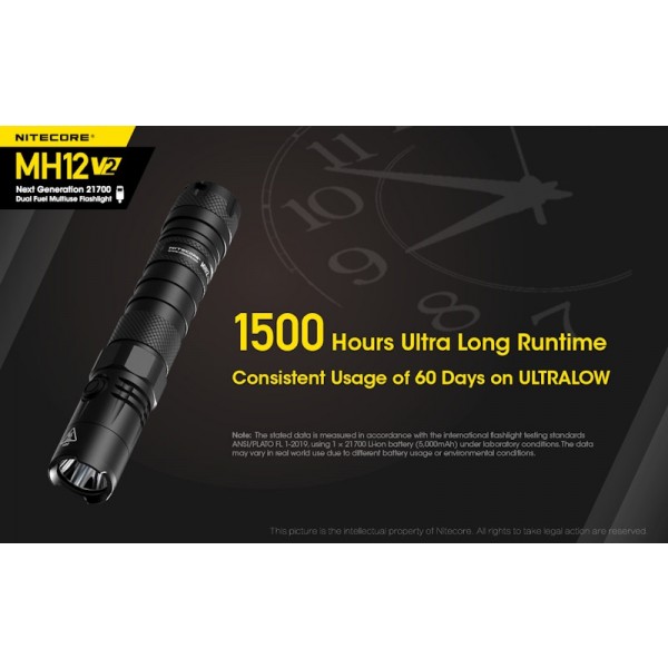 Nitecore MH12 V2, lanterna Led, Reincarcabila USB-C
