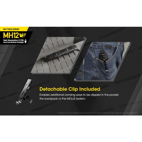 Nitecore MH12 V2, lanterna Led, Reincarcabila USB-C