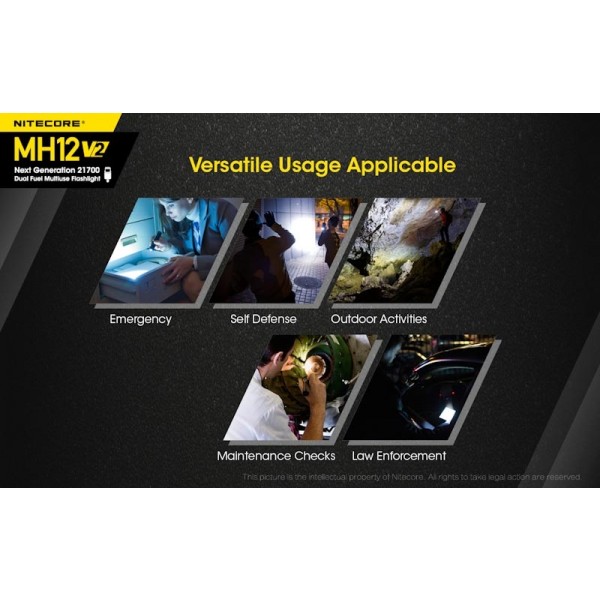 Nitecore MH12 V2, lanterna Led, Reincarcabila USB-C
