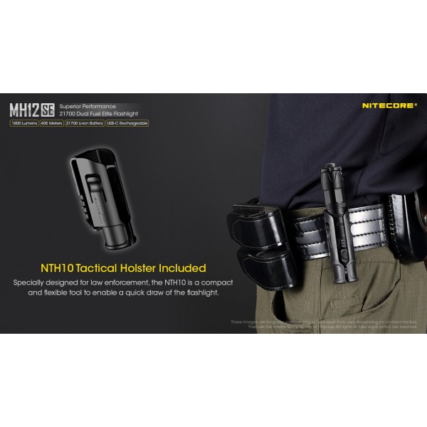 Nitecore MH12SE, Lanternă Profesionala, Reîncărcabilă USB-C, 1800 Lumeni, 405 Metri www.easylight.ro