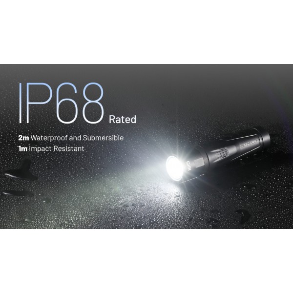 Nitecore MH15, Lanternă Profesionala, Reîncărcabilă USB-C, 2000 Lumeni, 250 Metri, Functie Powerbank