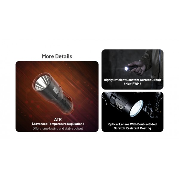 Nitecore MT1C Pro, Lanterna Profesionala, Reincarcabila USB-C, 1000 Lumeni, 360 Metri www.easylight.ro
