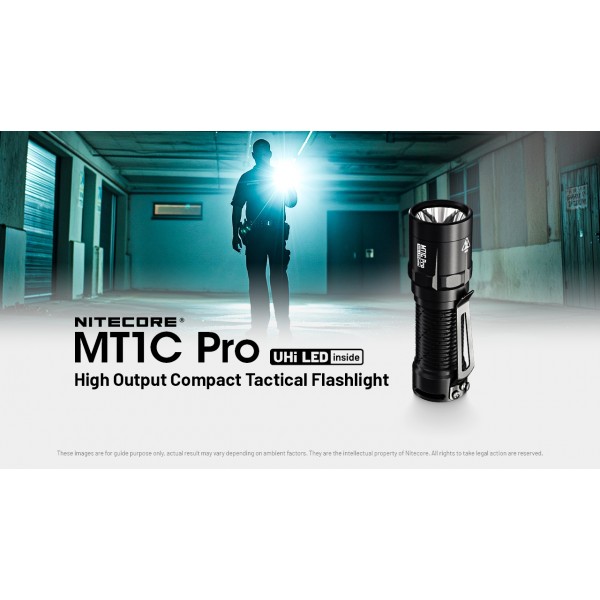 Nitecore MT1C Pro, Lanterna Profesionala, Reincarcabila USB-C, 1000 Lumeni, 360 Metri www.easylight.ro