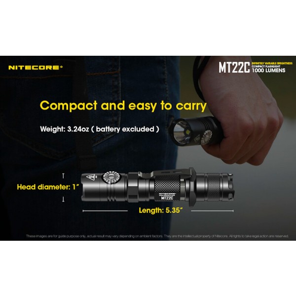 Nitecore MT22C, Lanternă Led