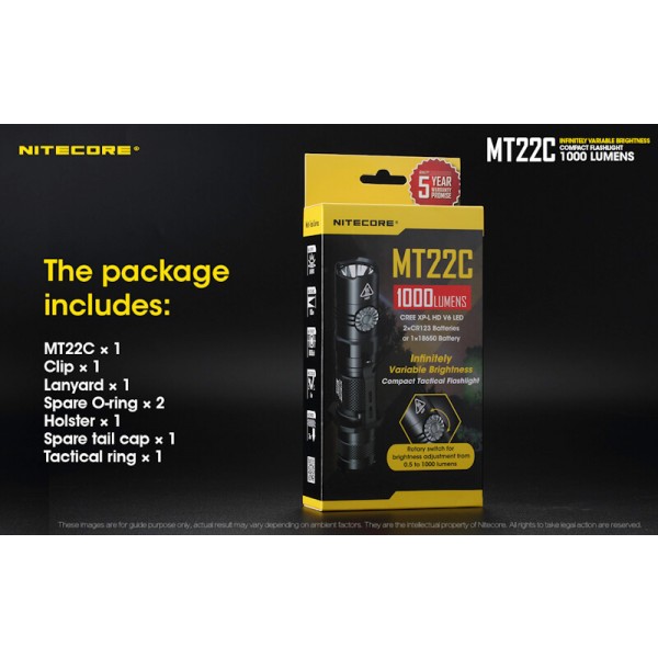 Nitecore MT22C, Lanternă Led