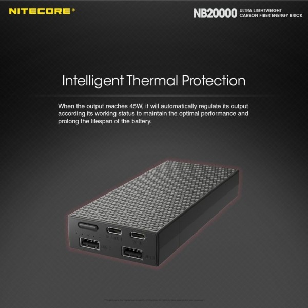 Nitecore NB20000, Baterie Externă, 77 Wh, 20000 mAh