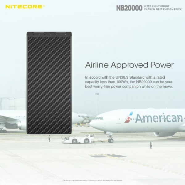 Nitecore NB20000, Baterie Externă, 77 Wh, 20000 mAh