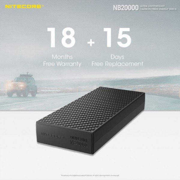 Nitecore NB20000, Baterie Externă, 77 Wh, 20000 mAh