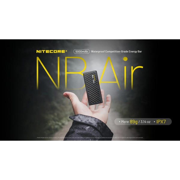 Nitecore NB Air, Baterie Externă, 19.4 Wh, 5000 mAh, 89g