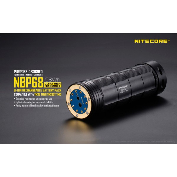 Acumulator Nitecore NBP68 pentru Nitecore seria TM