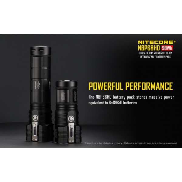 Nitecore NBP68HD, Acumulator Seria TM