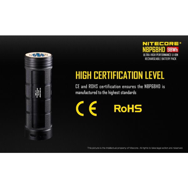 Nitecore NBP68HD, Acumulator Seria TM