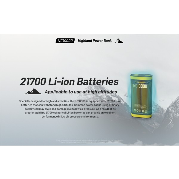 Nitecore NC10000, Baterie Externă, 36 Wh, 10000 mAh, Functie Lanterna, 50 Lumeni www.easylight.ro