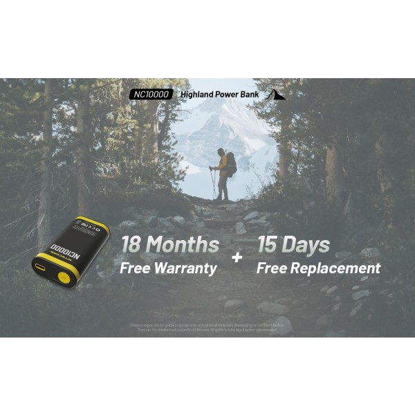Nitecore NC10000, Baterie Externă, 36 Wh, 10000 mAh, Functie Lanterna, 50 Lumeni www.easylight.ro