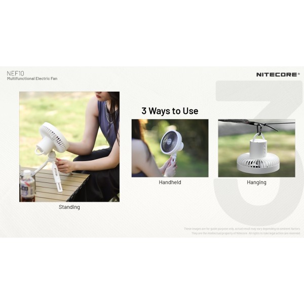 Nitecore NEF10, Ventilator Inteligent, Functie Powerbank si Lanterna  www.easylight.ro