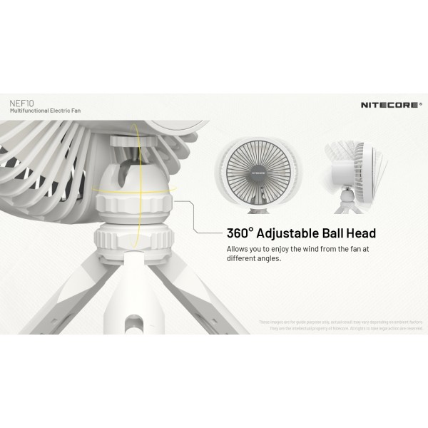 Nitecore NEF10, Ventilator Inteligent, Functie Powerbank si Lanterna  www.easylight.ro