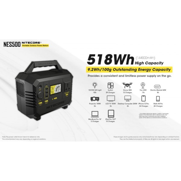Nitecore NES500, Stație Încărcare
