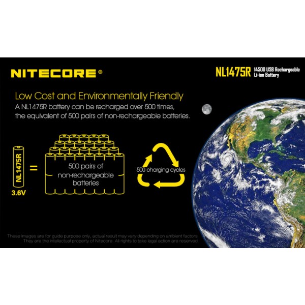 Nitecore NL1475R, Acumulator 14500