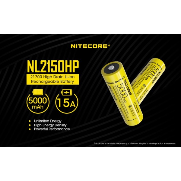 Nitecore NL2150HP, Acumulator 21700 Li-Ion High Drain