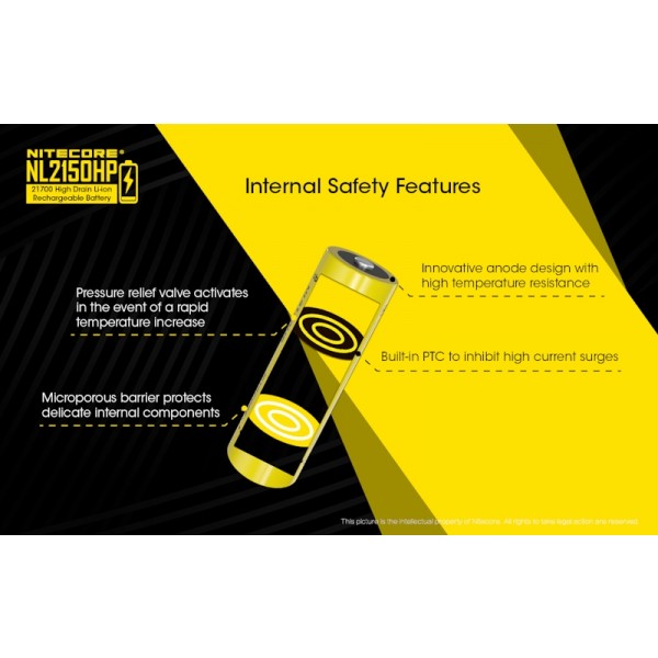 Nitecore NL2150HP, Acumulator 21700 Li-Ion High Drain