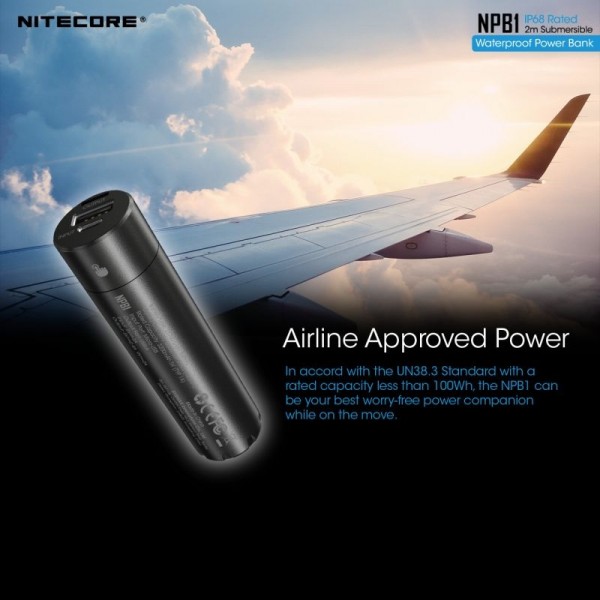 Nitecore NPB1, Baterie externă, 18.2 Wh, 5000 mAh