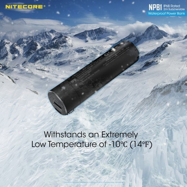 Nitecore NPB1, Baterie externă, 18.2 Wh, 5000 mAh