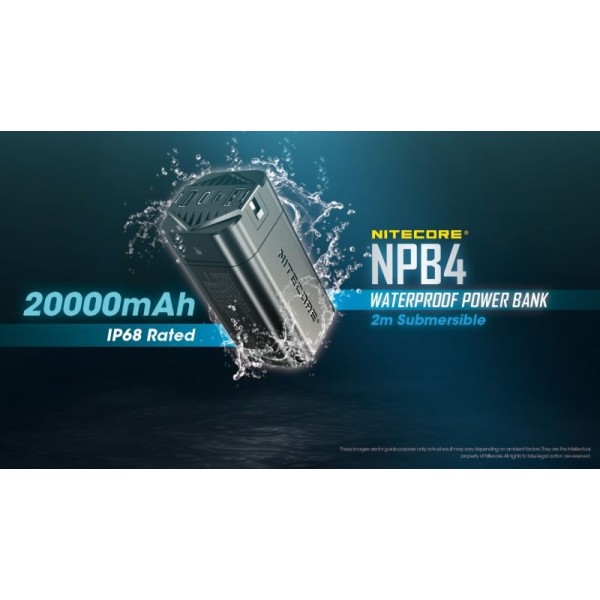 Nitecore NPB4, Baterie externă, 72.8 Wh, 20000mAh