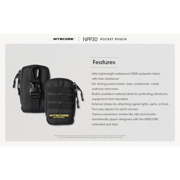 Nitecore NPP30, Borsetă