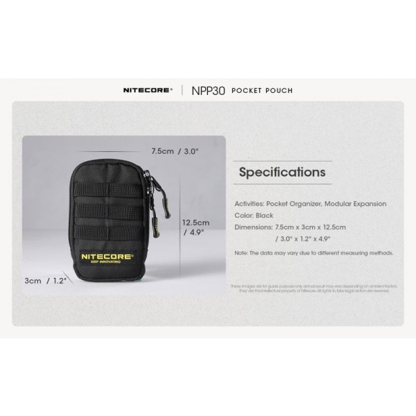 Nitecore NPP30, Borsetă