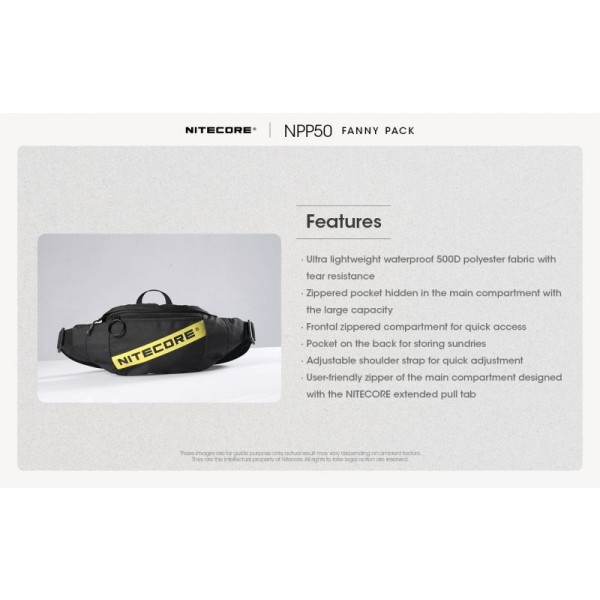 Nitecore NPP50, Borsetă 