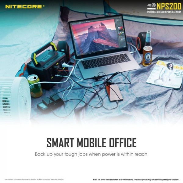 Nitecore NPS200, Stație încărcăre, 196.56 Wh, 54600 mAh