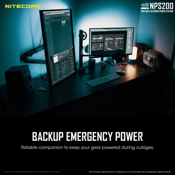 Nitecore NPS200, Stație încărcăre, 196.56 Wh, 54600 mAh