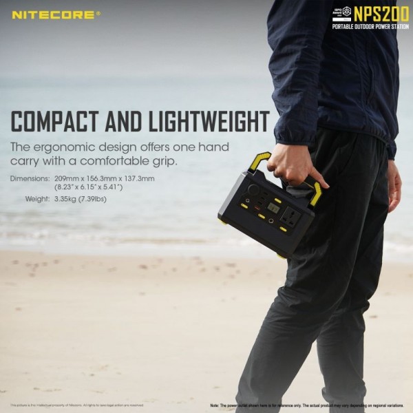 Nitecore NPS200, Stație încărcăre, 196.56 Wh, 54600 mAh
