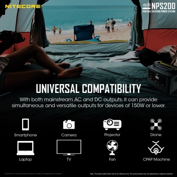 Nitecore NPS200, Stație încărcăre, 196.56 Wh, 54600 mAh