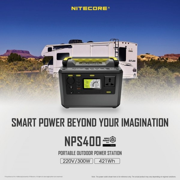 Nitecore NPS400, Stație Încărcare, 421 Wh, 117000 mAh