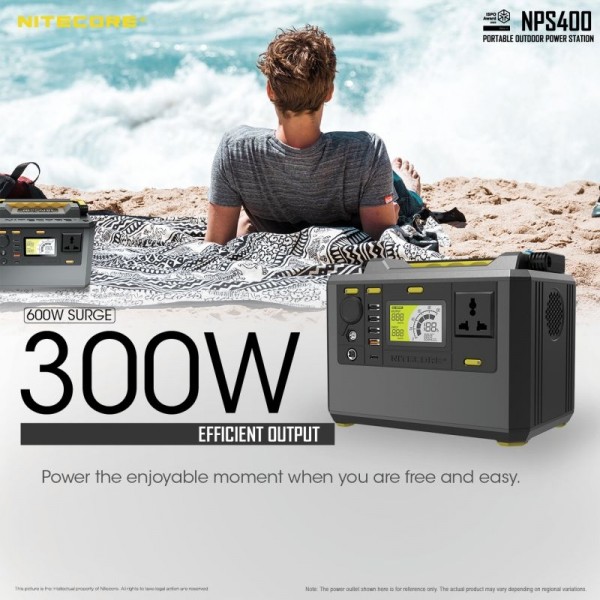 Nitecore NPS400, Stație Încărcare, 421 Wh, 117000 mAh