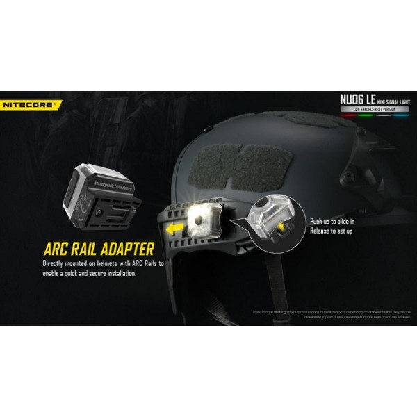 Nitecore NU06 LE, Lanternă Semnalizare, Reîncărcabilă USB-C, 15 Lumeni, LED Roșu - Verde - Albastru - Alb 