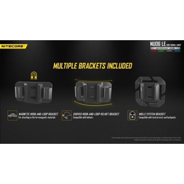 Nitecore NU06 LE, Lanternă Semnalizare, Reîncărcabilă USB-C, 15 Lumeni, LED Roșu - Verde - Albastru - Alb 