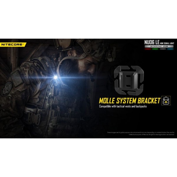 Nitecore NU06 LE, Lanternă Semnalizare, Reîncărcabilă USB-C, 15 Lumeni, LED Roșu - Verde - Albastru - Alb 